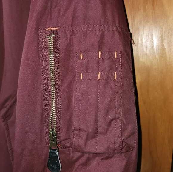 Oberkill Men's Maroon Bomber Jacket - Picture 4 of 10